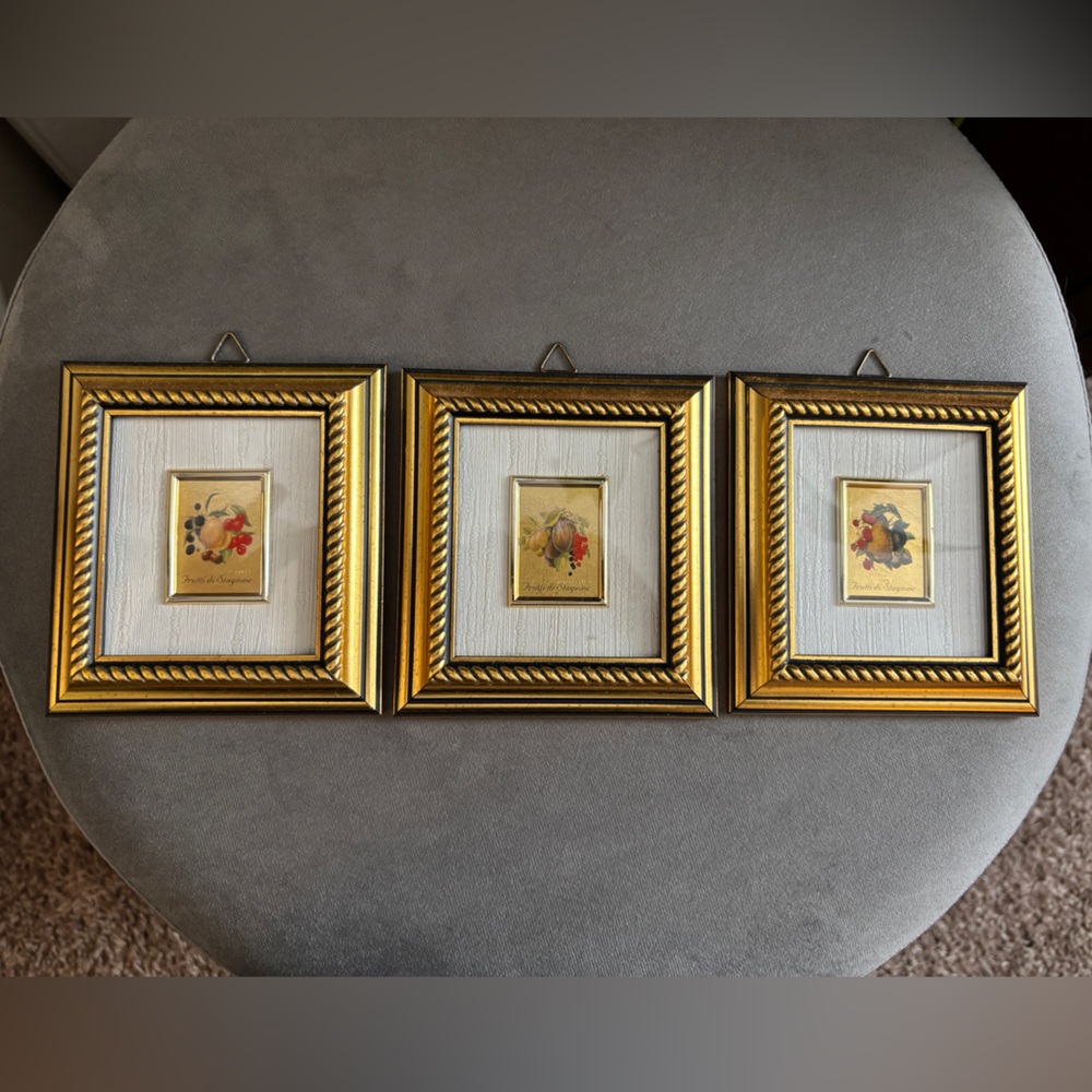 23kt Gold framed art